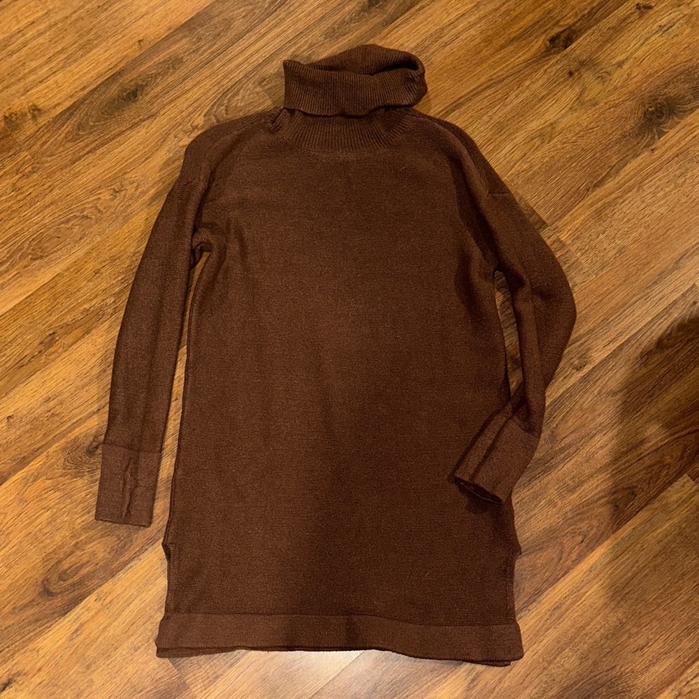Brown Turtleneck Sweater